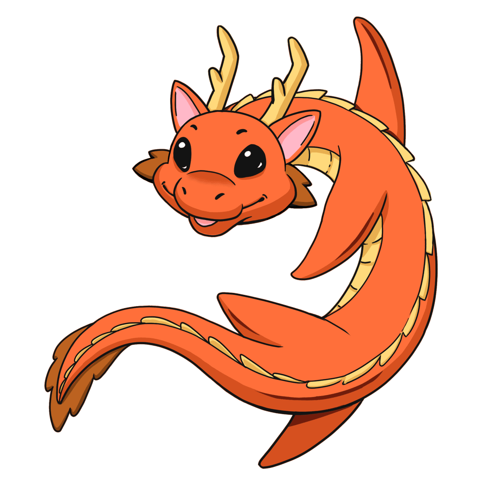 Yuko, the friendly dragon and spirit of culture